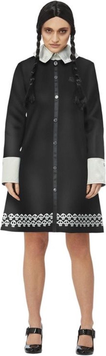 Horror Films Kostuum | Duister Schoolmeisje Wednesday | Vrouw | Medium | Halloween | Verkleedkleding